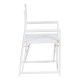 Sedia da pranzo direttore in alluminio bianco - TEXTILENO 56 x 53 x 84 cm