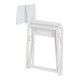 Sedia da pranzo direttore in alluminio bianco - TEXTILENO 56 x 53 x 84 cm