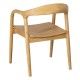 Cadeira de Jantar em Madeira de Olmo Natural | fanmuebles