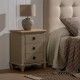 Nachttisch Creme Holz 48 x 36 x 61 cm