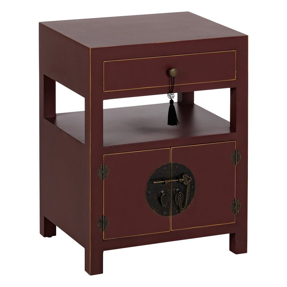Comodino in legno di teak "Oriente" 50 x 40 x 66 cm