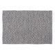 Alfombra reversible gris y blanca tejida a mano | fanmuebles