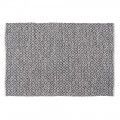 Tappeto da salotto bianco e grigio in poliestere - cotone 160 x 230 cm