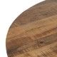 Mesa de comedor redonda madera de mango 130 cm | fanmuebles