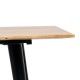 Mesa de comedor madera de acacia Natural-Negro diseño moderno