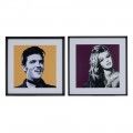 Stampa su tela Pop Art diptych 73 x 73 cm