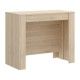 Mesa consola extensível KIONA carvalho natural fechada