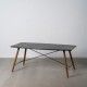 Mesa de Comedor Oslo | Madera de Xylosma y Hierro en Negro y Natural