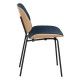 Silla de comedor tapizado azul marino