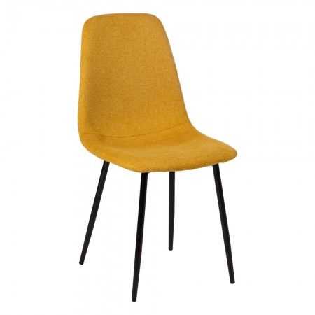 Sedia da pranzo in tessuto bianco - Metallo 58 x 59 x 71 cm