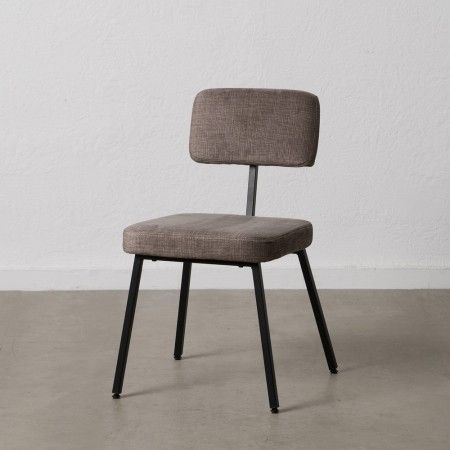 Esszimmerstuhl Grau Gewebe - Metall 42,50 x 55 x 77,50 cm