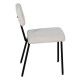 Silla de comedor tapizada color blanco | fanmuebles