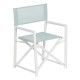 Silla de comedor director Verde - Blanco 56 x 53 x 84 cm