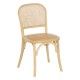 Silla de comedor natural Madera de olmo salón 45 x 42 x 86 cm
