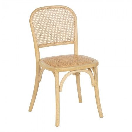 Silla de Comedor de Madera de Olmo Natural Contract | fanmuebles