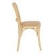Cadeira de jantar em madeira de olmo natural para sala de estar 45 x 42 x 86 cm