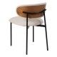 Silla de comedor asiento y respaldo tapizado crema 50 x 54 x 73,50 cm