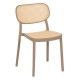 Sedia da pranzo impilabile Beige - Taupe in polipropilene per soggiorno 53,80 x 47,50 x 78 cm