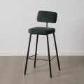 Sgabello alto Verde Tessuto - Metallo 39 x 50,50 x 103 cm