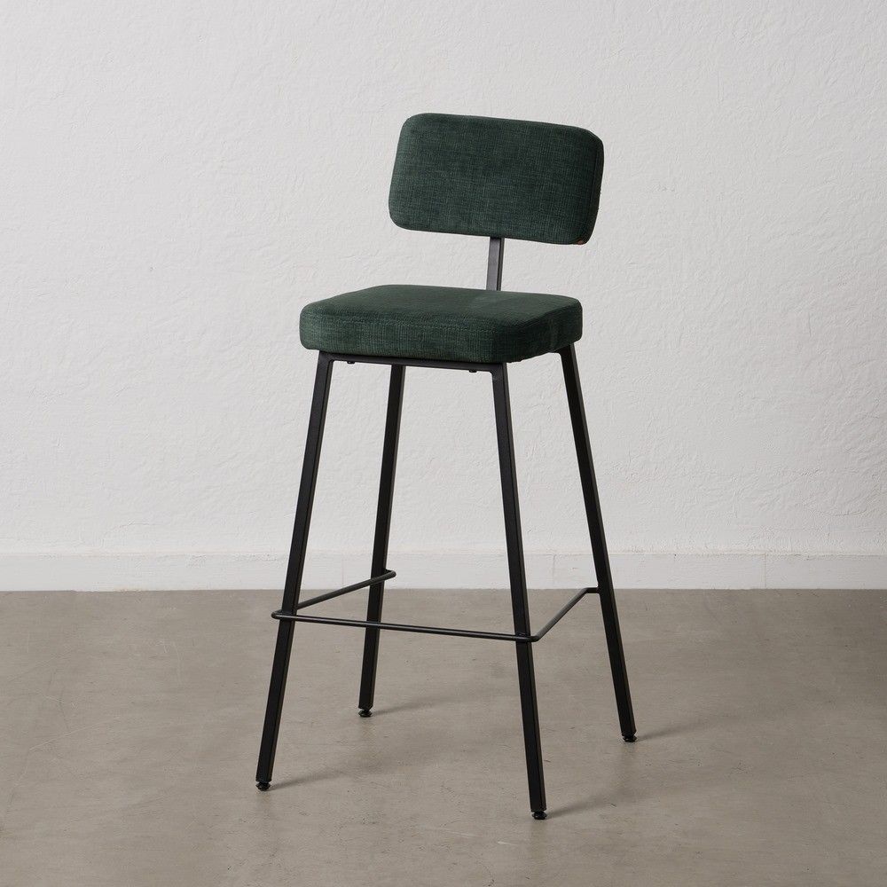 Taburete alto Verde Tejido - Metal 39 x 50,50 x 103 cm