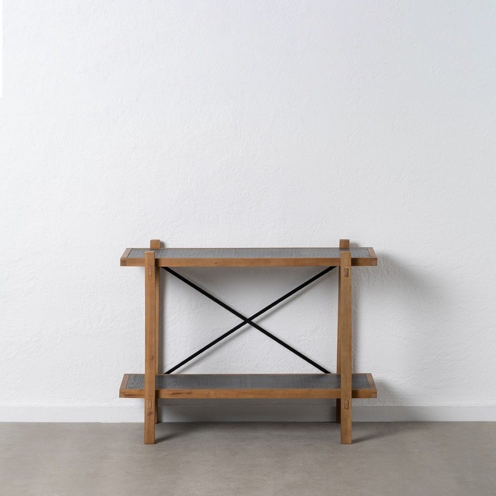 Estantería recibidor Oslo madera y metal - Estilo industrial