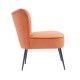 Butaca descalzador Numancia tela Velvet rosa| fanmuebles
