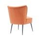 Butaca Fußhocker Numancia aus rosa Samtstoff | fanmuebles
