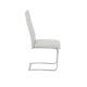 Chaise de salle à manger rembourrée en tissu gris clair Camila