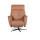 Sillón relax eléctrico de piel marrón caoba Girona