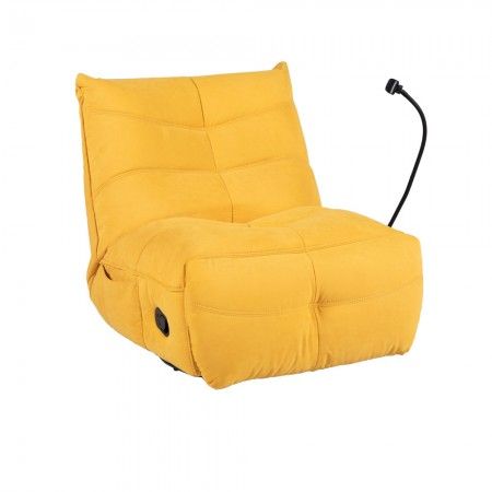 Gamer-Relaxsessel Durango, gelb gepolstert