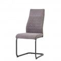 Silla comedor tapizada tela gris Nayarit 44 x 99 x 60 cm