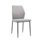 Silla de comedor tapizada Mérida en tela Easy Clean gris