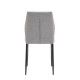 Silla de comedor tapizada Mérida en tela Easy Clean gris