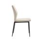 Chaise de salle à manger rembourrée Mérida en tissu Easy Clean beige