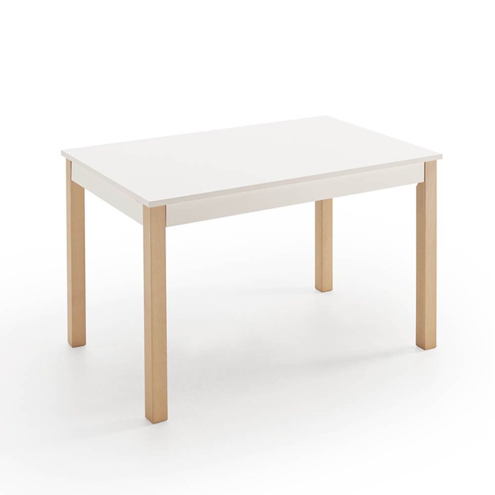 La table n'a pas de pieds en bois.