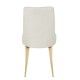 Sedia Briana beige: L'eleganza delle gambe in legno color marrone
