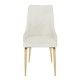 Sedia Briana beige: L'eleganza delle gambe in legno color marrone
