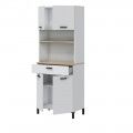 Meuble d'appoint pour cuisine Kira blanc Artik - Natur 72 x 185 x 35 cm