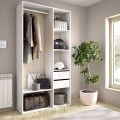 Cabina Armadio Suit 2 cassetti Bianco Naturale