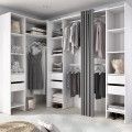 Composizione Cabina Armadio Angolare adattabile Suit Bianco