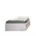 Estrutura cama + 2 gavetas Lago Branco