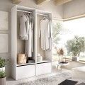 Set Cabina Armadio Suit 2 scarpiere Bianco Naturale