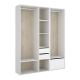 Kleiderschrank-Suit-zwei schubladen-schuh-balkon-natürlich