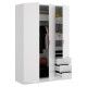 Armário Essen 3 Portas 3 Gavetas Branco