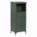 Vitrine d'appoint 1 porte Industrielle Vert menthe 48 x 116 x 35 cm