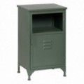 Mesa de cabeceira vitrine Industrial Verde Menta 45 x 76 x 35 cm