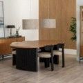 Tavolo da pranzo Orleans Naturale - Nero 220 x 75 x 113 cm