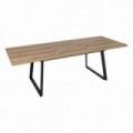 Mesa extensible Pax madera Natural - Negro 170 x 75 x 90 cm