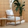 Sillón tapizado con brazos 65 x 88 x 71 cm
