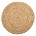 Alfombra redonda de Yute Natural Évora 200 x 1 x 200 cm